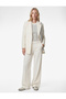 Buttoned Pocketed Long Sleeve Boucle Coat