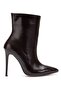 4803 Brown Wrinkled Pointed Toe Thin Heel Casual Women's Boots - 3
