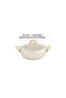 Caldora 22 cm Deep Granite Casserole Pot Non-Stick with Cream Gold Handle and Glass Lid - 3