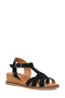 Inci Berry 5Fx Black Women's Wedge Heel Sandals - 2