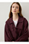 Tie-Detail Blouse / Shirt - Burgundy - - 5