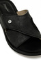 609008.Z5Pr Black Women's Wedge Heel Slippers - 7