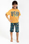 Girls' Yellow Capri Set
