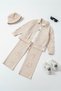 Girl's 3-Piece Star Detailed Jacket – T-Shirt – Pants Set |   Quality Fabric – New Season - 7