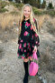 Rose Patterned Girl's Dress