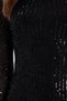 Women's Slim Fit Slim Fit Long Sleeve Crew Neck Plain Black Dress - 5
