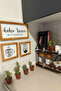 Turkish Kitchen, Tea, Coffee Corner, Let's Give a Coffee Break, Wooden Framed Painting Set - 6