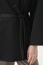 Black Belted Wide Sleeve Kimono 3068A - 4