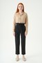 Black Double Button Belted Trousers 8407A - 2