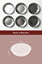 Set of 6 Mini Size Metal Serrated Tartlet and Portion Cake Molds with Wide Base - 7