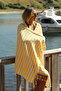 Mare Ochre, Organic and Recycled Cotton Blend, with Carrying Bag, Large Size Peshtemal, 90X180 Cm. - 6
