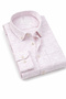 Men's Iran Pink Shirt Plain Melange Long Sleeve C Pocketed Classic Cut Collar Buttoned