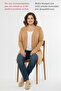 Plus Size Women's Spring and Summer Wrinkled Breathable Knitted Fabric 80 Cm. Mother Buttoned Classic Cardigan - 6