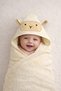Velvet Baby Towel Swaddle 100% Cotton Oeko-Tex Certified Soft Absorbent and Warm with Lamb Figure