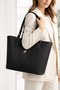 Large Size Women's Shoulder Bag — Large Volume Faux Leather Tote Bag - 5
