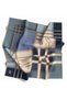 Baby Blue Geometric Print 90X90 Scarf - Silk Free, Hand Stitched - 2