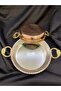 Gaziantep 17 cm Copper Hand Forged Omelet Pan Egg Pan Tava Pan 1St Class (Tinned) Serrated - 3