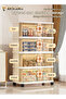 Multifunctional Folding Storage Cabinet,Toy Storage Box, Snacks Locker (60*36*118CM) - 5