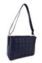 Women's Quilted Daily Stylish Bag Ald.4550 Navy Blue - 2