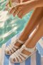 Women's Children's Sea Shoes Beach Pool Rafting Gel Look Striped Non-Slip Sole Sandals 309