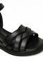 25S-281 5Fx Black Women's Wedge Heel Sandals - 7