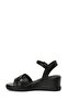25S-281 5Fx Black Women's Wedge Heel Sandals - 3