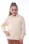 Basic Hooded Hooded Kangaroo Pocket Detailed Children's Sweatshirt 3-10 Years Ecru - 3