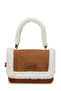 Suet Fur Dty El 4Pr Tan Women's Handbag