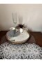 Set of 6 Elegant Lace Tulle Napkins for Coffee Side Serving - 3