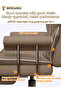 Ergonomic Gaming Chair/Computer Chair/Office Chair With Retractable Footrest, Head&Lumbar Support - 8