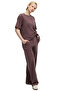 Ess Elevated Velour Rib S Brown Women's Sweatpants - 5