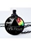 قلادة Pf7 Pink Floyd - سلسلة سوداء ومؤطرة
