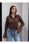 Coffee-Colored Cuff Shirt