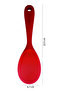 Single Heat Resistant Fireproof Non-Stick Silicone Rice Spoon Red - 2