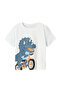 Nmmvilasse Ss Nreg Top White Male Child Short Sleeve T-Shirt