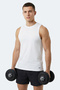 Kulap Men's Sleeveless White T-Shirt - 4