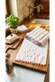 My Mother 30X50 Cm. Dowry Set (Set of 6) Heart Embroidered Pompom Curly Luxury Towel Set - 4