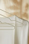 3 Pieces Matte White Metal Clothes Clothing Hanger, Clothes Hanger, Rubber Coated - 4