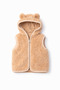 Vest with Hood Mustard Welsoft