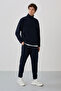 Carol Navy Blue Fleece Men's Tracksuit - 85226