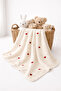 Heart Embroidered Welsoft 90*100 cm Baby Blanket