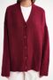 Mixray Buttoned V-Neck Ribbed Knit Cardigan - 6