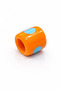 Orange Cylinder Murano Glass Charm