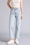 Comfort Straight Mid Waist Pipe Leg Jean Trousers F2150Ax25Sm - 3