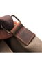 Real Genuine Leather - Canvas Fabric Mink Messenger Bag - Design01 - 4