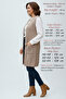 Women's Knitwear Transitional Spring Steel Knit Large Size Long Mercerized Mother Vest - 3