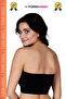 Women's Bandeo Seamless Gathering Basic Knitted Seamless Padded Bandeo Bustier Set of 6 - 4