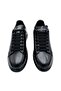 Men's Black Lace-Up Style Sneakers Casual Combination Sports Shoes - 2