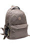 Satin Water-Resistant Fabric Unisex Black School Backpack 2200 Mink - 2