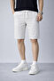 Men's Summer Cotton-linen Elastic Waist Pocket Shorts & Bermuda - 3